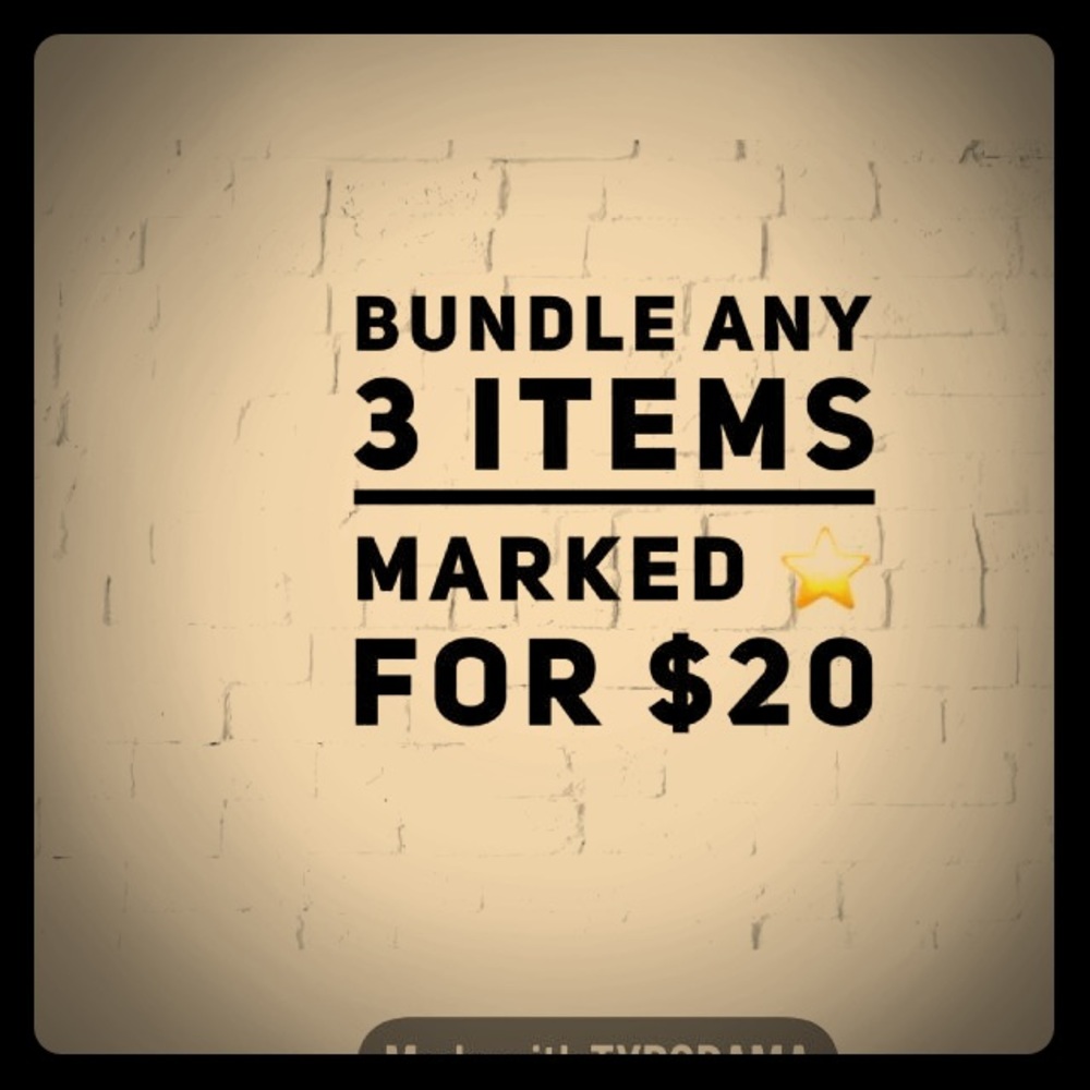 3 for $20 with a ⭐️